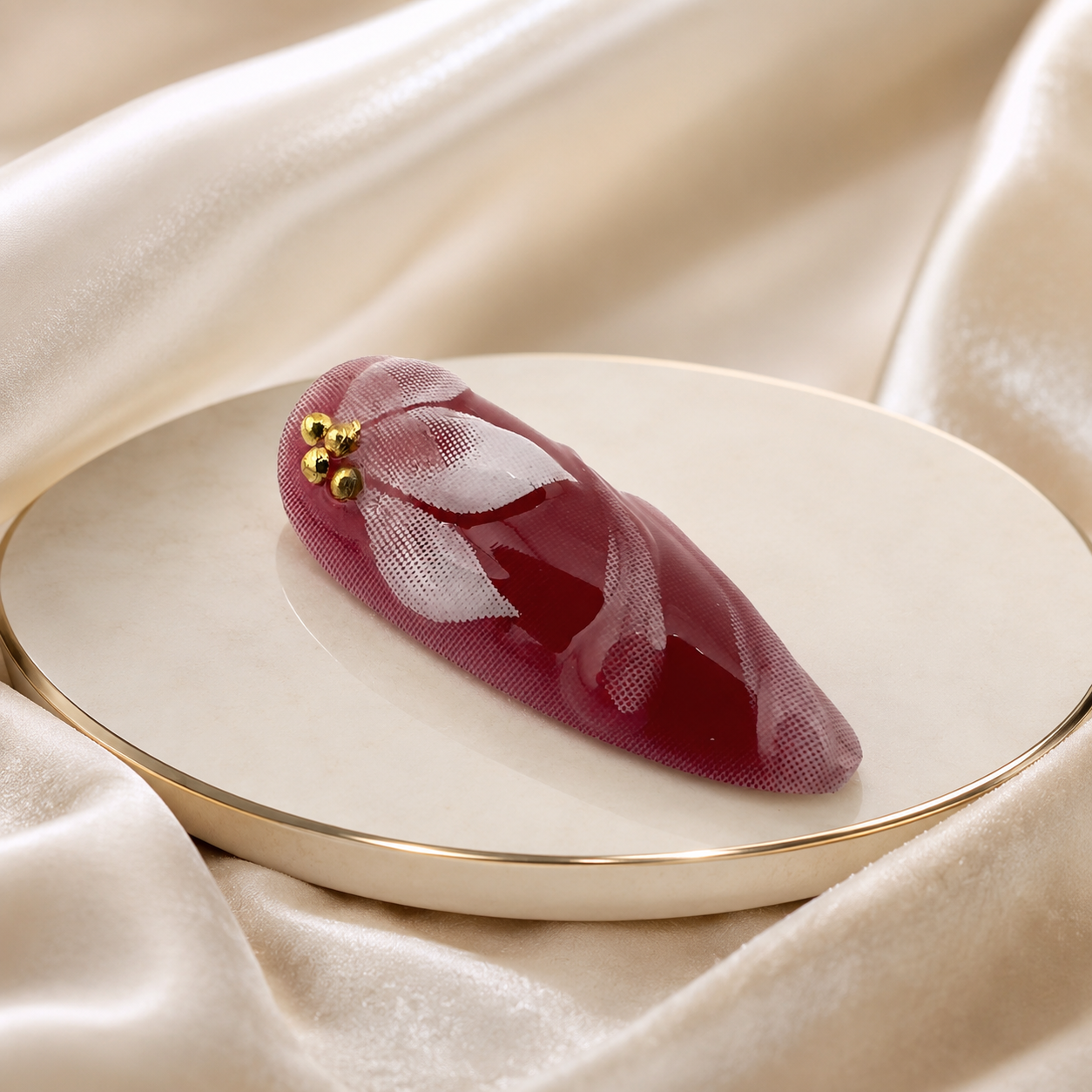 Burgundy Bow