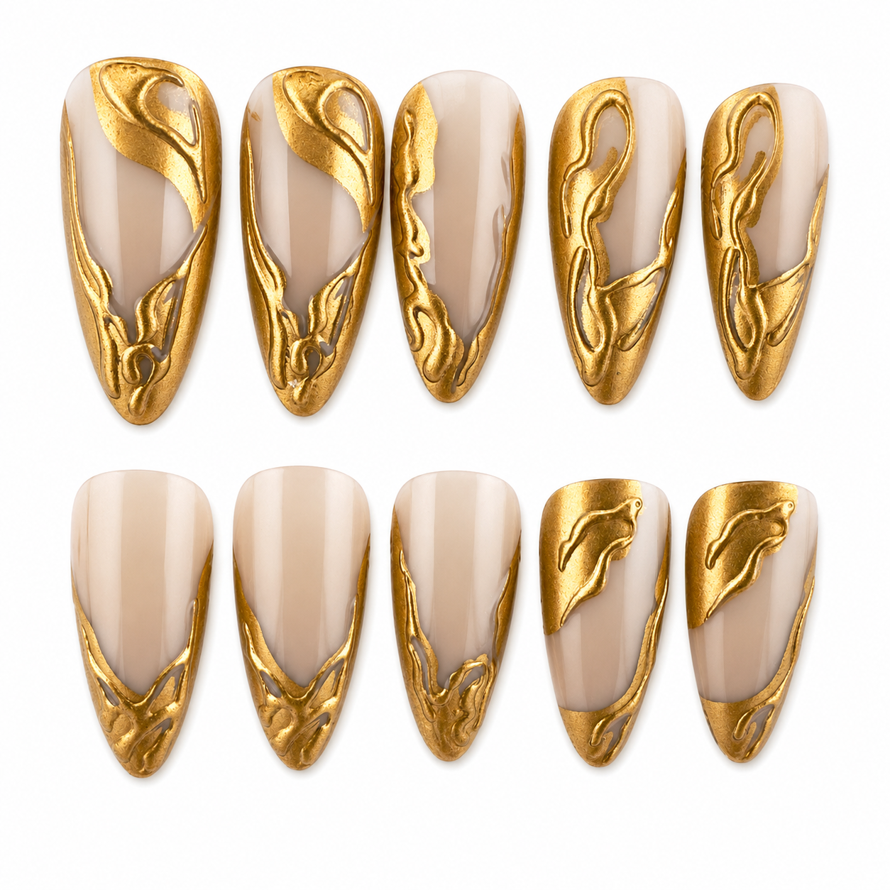 Gold Chrome Swirl