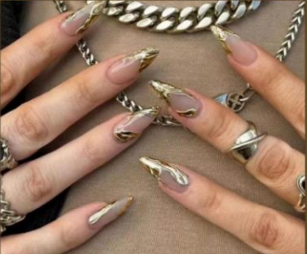 Gold Chrome Swirl